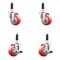 Service Caster 3 Inch 316SS Red Poly Swivel 3/4 Inch Expanding Stem Caster Brake SCC, 2PK SCC-SS316EX20S314-PPUBRED-2-TLB-2-34 - alternate 1